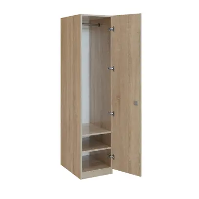 Q 13-40 skříň šatní, 1-dvéřová, 400x600x1800mm, dub bardolino